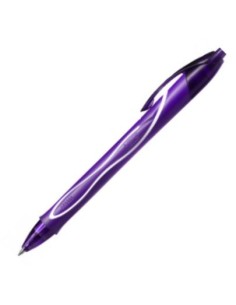 C 12 BOLIGRAFO BIC GEL OCITY QUICK DRY COLOR VIOLETA