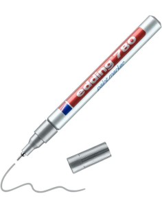 C 10 ROTULADOR EDDING 780 PLATA 54