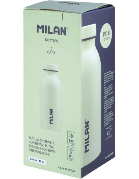 Botella isotermica de acero inoxidable 354ml milan 1918 171x685cm verde