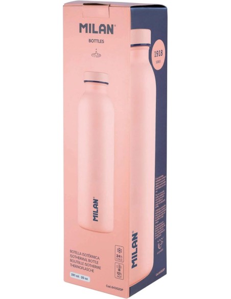 Botella isotermica de acero inoxidable 591ml milan 1918 262x685cm rosa