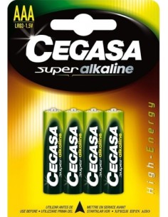 BLISTER 4 PILAS CEGASA SUPER ALCALINA AAA LR03