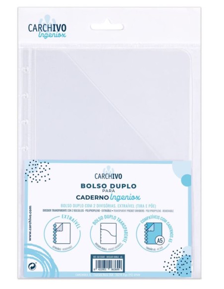 BLISTER DOSSIER DOBLE INGENIOX A5 PP TRANSPARENTE