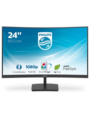 E Line 241E1SC/00 LED display 59,9 cm (23.6") 1920 x 1080 Pixeles Full HD Negro