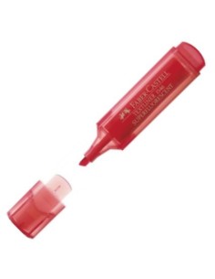C 10 MARCADORES TEXTLINER 46 ROJO FABER CASTELL