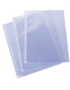C 100 FUNDAS A4 MULTITALADRO PP CRISTAL EXTRA
