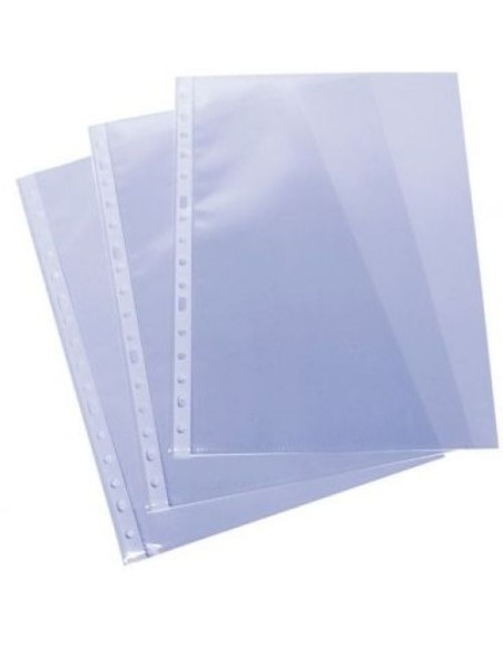 C 100 FUNDAS A4 MULTITALADRO PP CRISTAL EXTRA