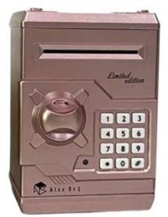 CAJA FUERTE ELECTRONICA ROSA GLITTER