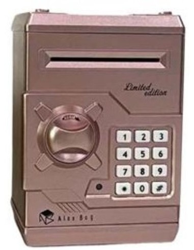 CAJA FUERTE ELECTRONICA ROSA GLITTER