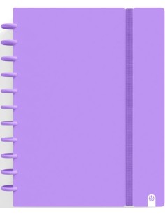 CUADERNO INGENIOX A4 80H CUADRICULA VIOLETA