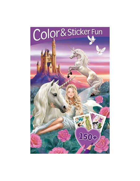 Elfos y unicornios 3D Lenticular Color ampSticker Fun 
