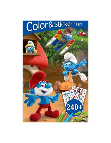 Los Pitufos 3D Lenticular Color ampSticker Fun 