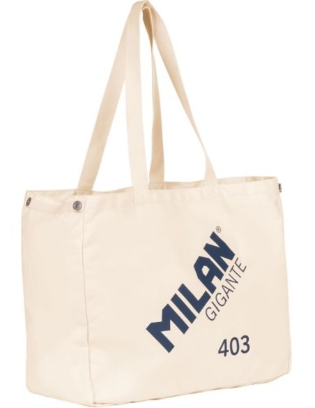 Bolso tote bag grande coleccion milan gigante 403 since 1918 color beige