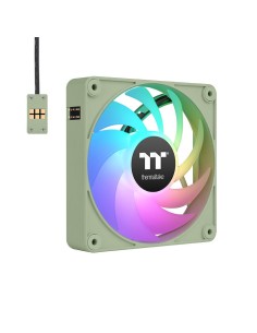 CL-F196-PL12MG-A sistema de refrigeración para ordenador Carcasa del ordenador Ventilador 12 cm Verde 3 pieza(s)