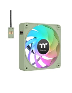 CL-F198-PL12MG-A sistema de refrigeración para ordenador Carcasa del ordenador Ventilador 12 cm Verde 3 pieza(s)