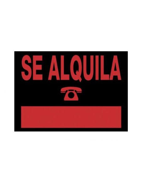 6168 NE señal de información Carta Negro, Rojo PVC 5 pieza(s)