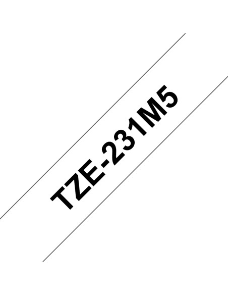 TZE-231M5 cinta para impresora de etiquetas Negro sobre blanco
