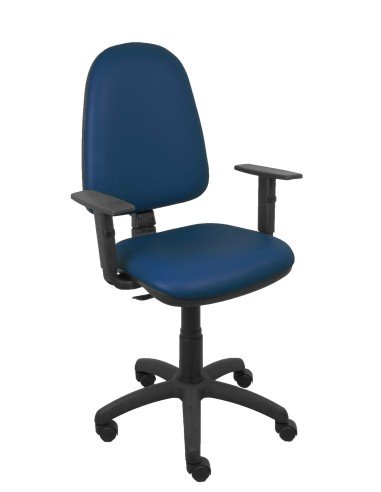 Silla Ayna similpiel marino brazos regulables