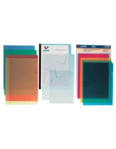 GRAFOPLAS DOSSIER UÑERO A4 POLIPROPILENO AZUL BOLSA -10U-
