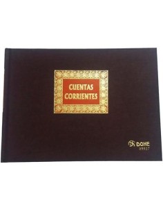 DOHE CONTABILIDAD LIBRO DE CUENTAS CORRIENTES 1/4 APAISADO 100 HOJAS