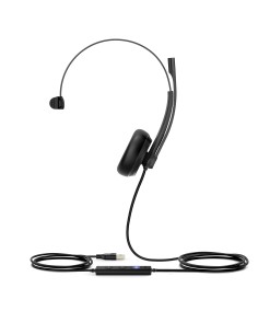 UH34 Mono Teams Auriculares Alámbrico Diadema Oficina/Centro de llamadas USB tipo A Negro
