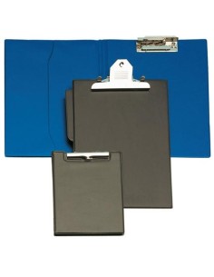GRAFOPLÁS CARPETA CON PINZA MINICLIP SUPERIOR FOLIO PVC FLEXIBLE NEGRO