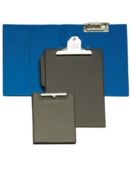 GRAFOPLÁS CARPETA CON PINZA MINICLIP SUPERIOR FOLIO PVC FLEXIBLE NEGRO