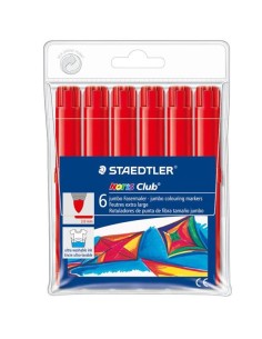 B. 6 ROTULAD. STAEDTLER NORIS JUMBO 340 ROJO
