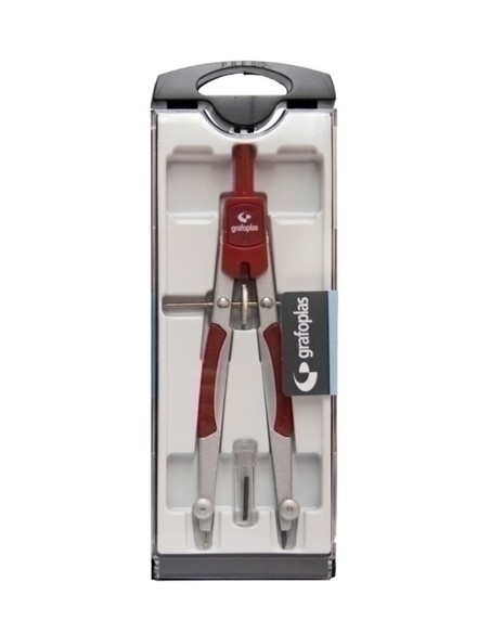 COMPAS GRAFOPLAS MICROMETRICO ROJO