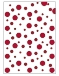 BOLSA DISFRAZ 65x90 IMPR.TOPOS ROJO - Pack de 5 unidades