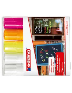 4095 marcador de tiza Bala Gris, Naranja, Rosa, Blanco, Amarillo 5 pieza(s)