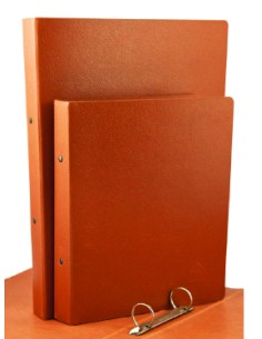 0142A carpeta Cartón, Cuero Marrón
