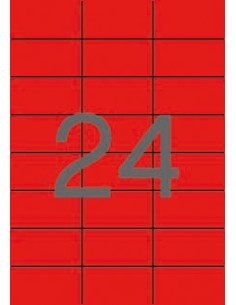 01593 etiqueta de impresora Rojo