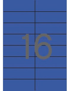 01596 etiqueta de impresora Azul