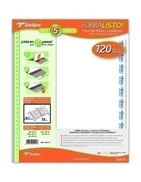 FORRO AJUST.SADIPAL 28,5x55 PVC B/5