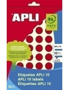 ETIQ.MAN.BOLSA APLI 02740 CL.ROJO RD.Ø16