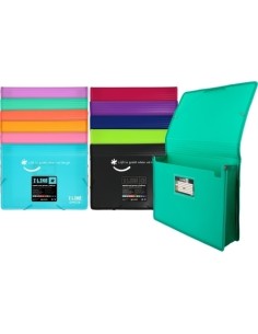 CARPETA SOLAP.GRAFOP.PP LIKE 2 A4 CORAL - Pack de 2 unidades