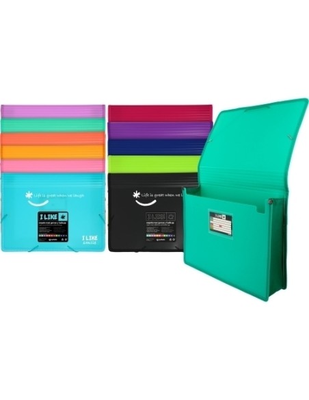 CARPETA SOLAP.GRAFOP.PP LIKE 2 A4 CORAL - Pack de 2 unidades