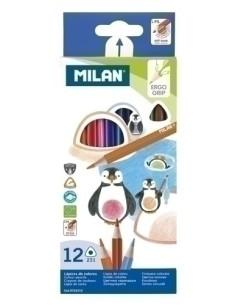 LAPICES COLOR MILAN ERGO GRIP Est. 12