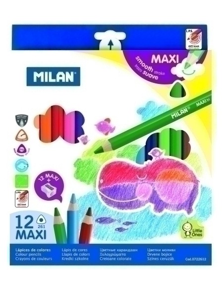 LAPICES COLOR MILAN MAXI TRIANGULAR 12