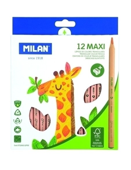 LAPICES COLOR MILAN MAXI HEXAGONAL Es.12