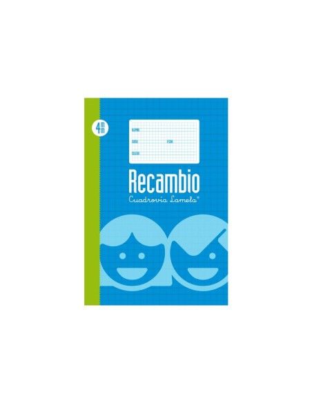Recambio 100 Hojas Folio cuadrícula 4 09004