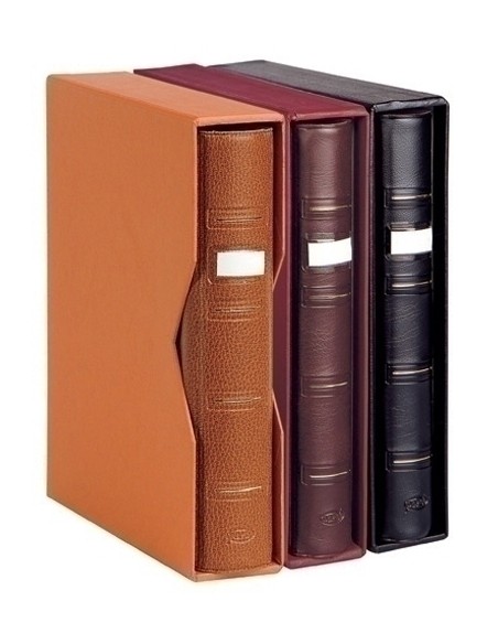 ALBUM SELLOS PARDO CAJETIN BURDEOS