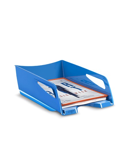 1002200351 bandeja de escritorio/organizador Poliestireno (PS) Azul