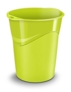 PAPELERA PLAST. CEP GLOSS CERRADA ANIS