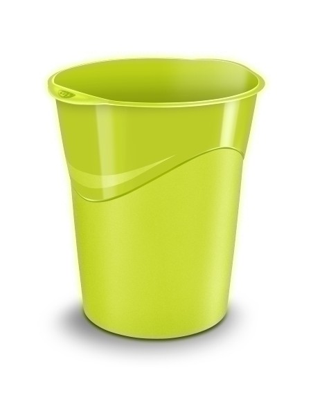 PAPELERA PLAST. CEP GLOSS CERRADA ANIS