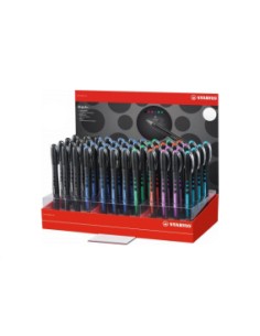 1016/48-1 bolígrafo de punta redonda Bolígrafo cilíndrico Negro, Azul, Verde, Púrpura, Rojo 48 pieza(s)