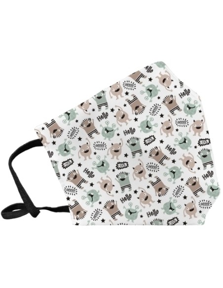 MASCARILLA REUT. PEQ. MONSTERS MENTA/ROS