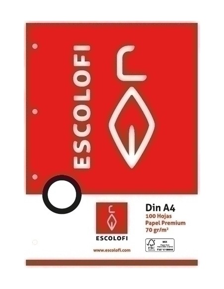 RECAMBIO ESCOLOFI A4 100h 4 TAL. PT.5