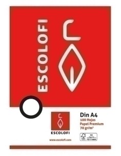 PAPEL ESCOLOFI A4 100h CD.8