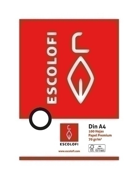 PAPEL ESCOLOFI A4 100h CD.6
